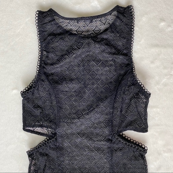 Zara Black Lace Mesh Bodysuit - Picture 8 of 14